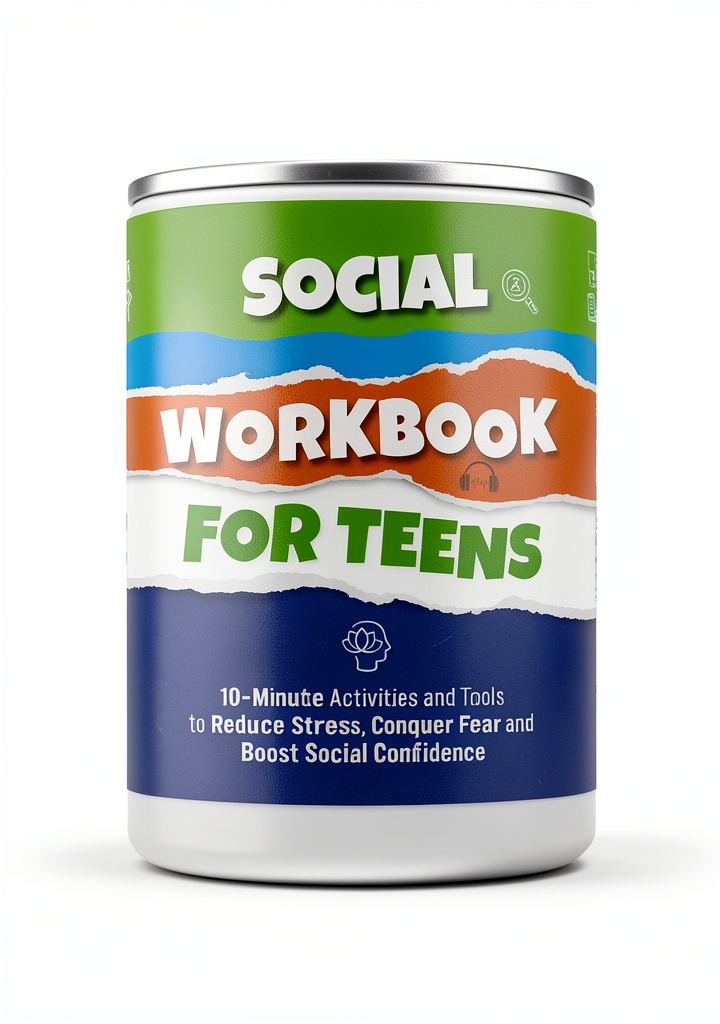 Teen reading personal development book on a tablet