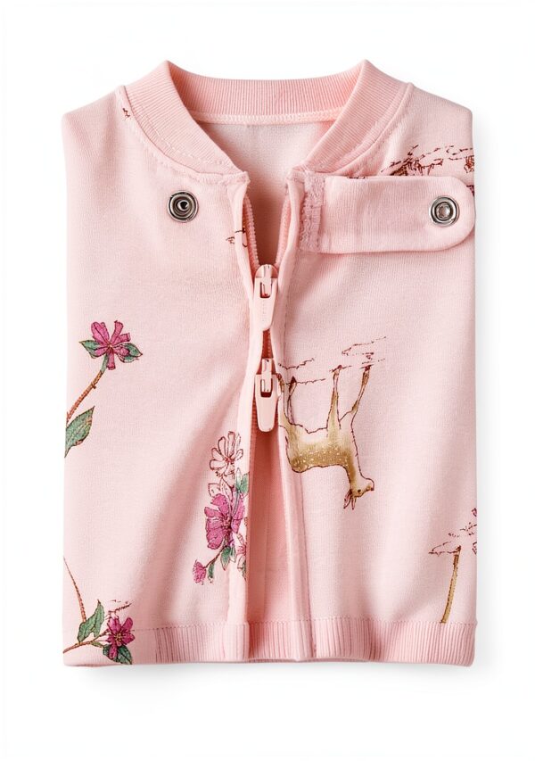 Carters Baby Girls Footies Soft Eco Friendly Zipper Comfort-1