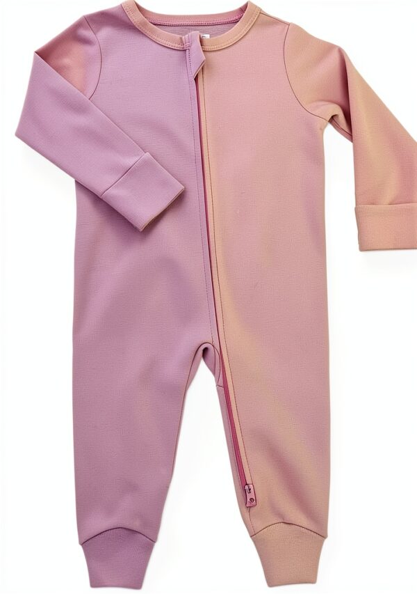 GUISBY Cotton Baby Footed Pajamas Soft Zipper Sleepwear-0