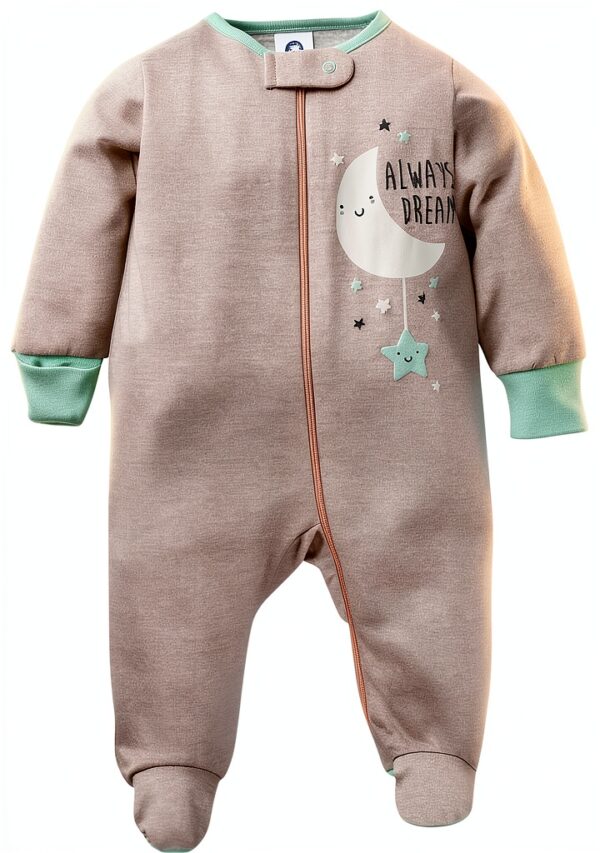 Gerber Baby Footed Pajamas Cozy Sleeper Easy Diaper Changes-1
