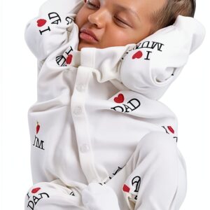 Aoswep Baby Romper Cotton Spandex Snap Buttons White-0