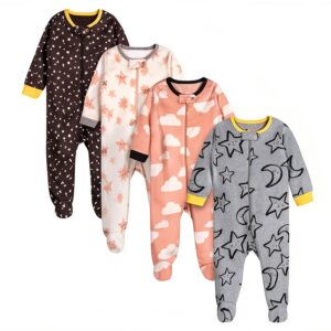 Onesies Brand Baby Boys Cotton Sleep N Play Footies Zipper-0