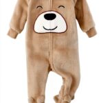 Teddy Bear Baby Pajamas The Childrens Place Fleece Onesie-0