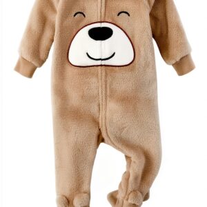 Teddy Bear Baby Pajamas The Childrens Place Fleece Onesie-0