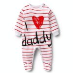 AOMOMO Baby Footie Organic Cotton Unisex Pajamas White-0