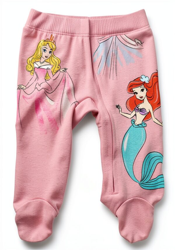 Disney Princess Baby Girls Long Sleeve Sleep N Play Coverall-4