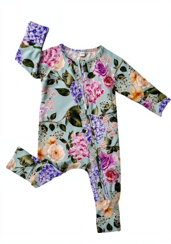 Bamboo Rayon Baby Romper Girls Boys Soft Zipper Footie-4