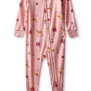 Carters Baby Girls Footies Soft Eco Friendly Zipper Comfort-0