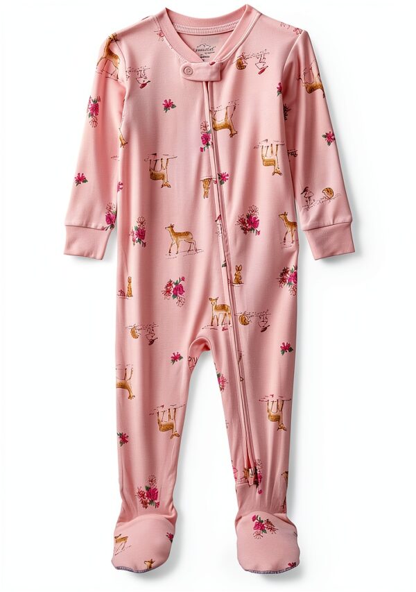 Carters Baby Girls Footies Soft Eco Friendly Zipper Comfort-0