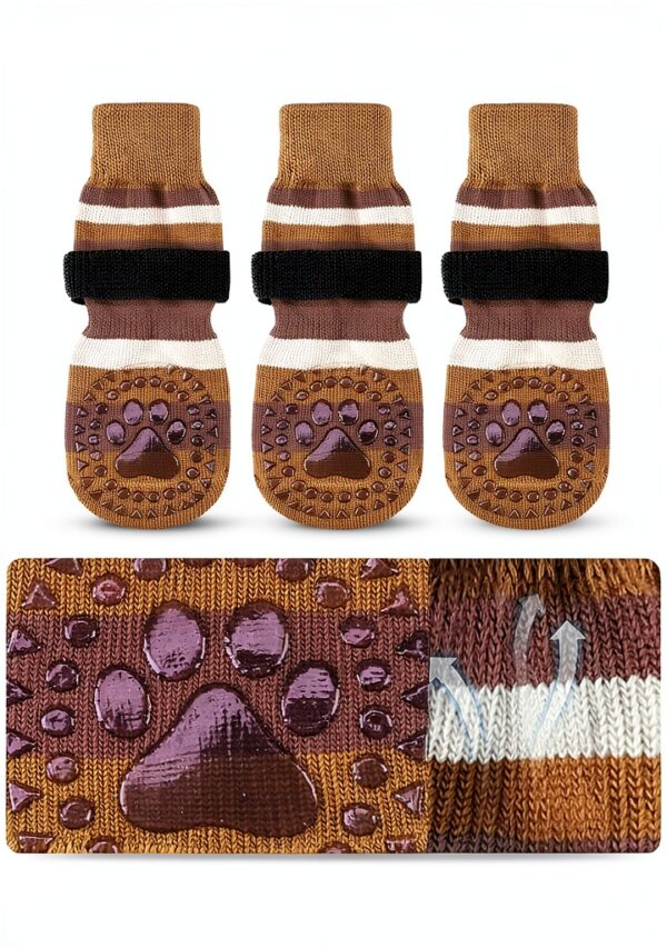 KOOLTAIL Dog Paw Protectors Anti Slip Cotton Socks-2