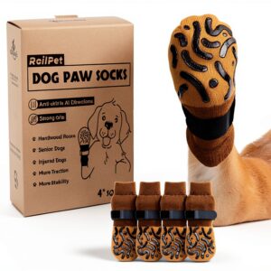 Roilpet Dog Paw Protectors Grey X-Large Pack of 4-0