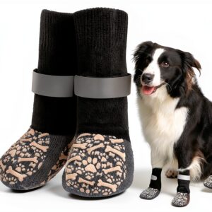 HeavenEye Dog Paw Booties Protective Anti Slip Socks for All Sizes-0