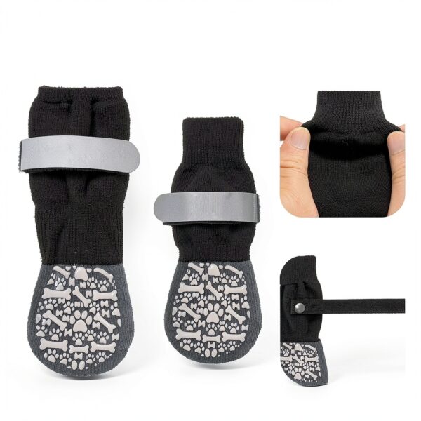 HeavenEye Dog Paw Booties Protective Anti Slip Socks for All Sizes-1