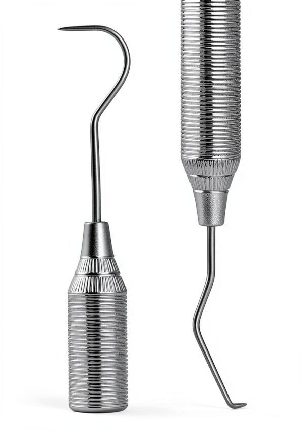 Pomee Double-Ended Dental Explorer #5 23/17 Tips Stainless Steel-1