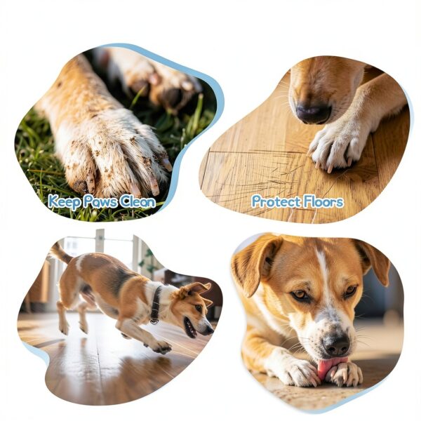 HeavenEye Dog Paw Booties Protective Anti Slip Socks for All Sizes-3