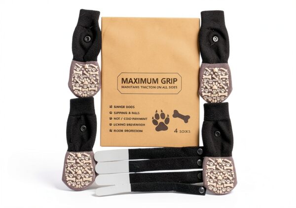 HeavenEye Dog Paw Booties Protective Anti Slip Socks for All Sizes-6